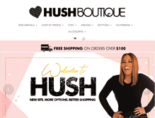 Tablet Screenshot of lovehushboutique.com